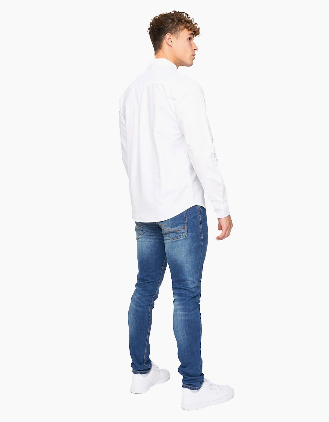 Bewley & Ritch Chatmen Slim Fit Oxford Shirt Mens White