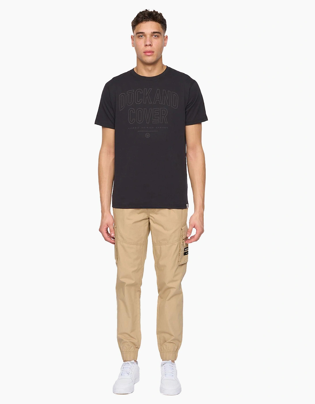 Duck And Cover Chesser Cargo Jog Pants Mens Stone