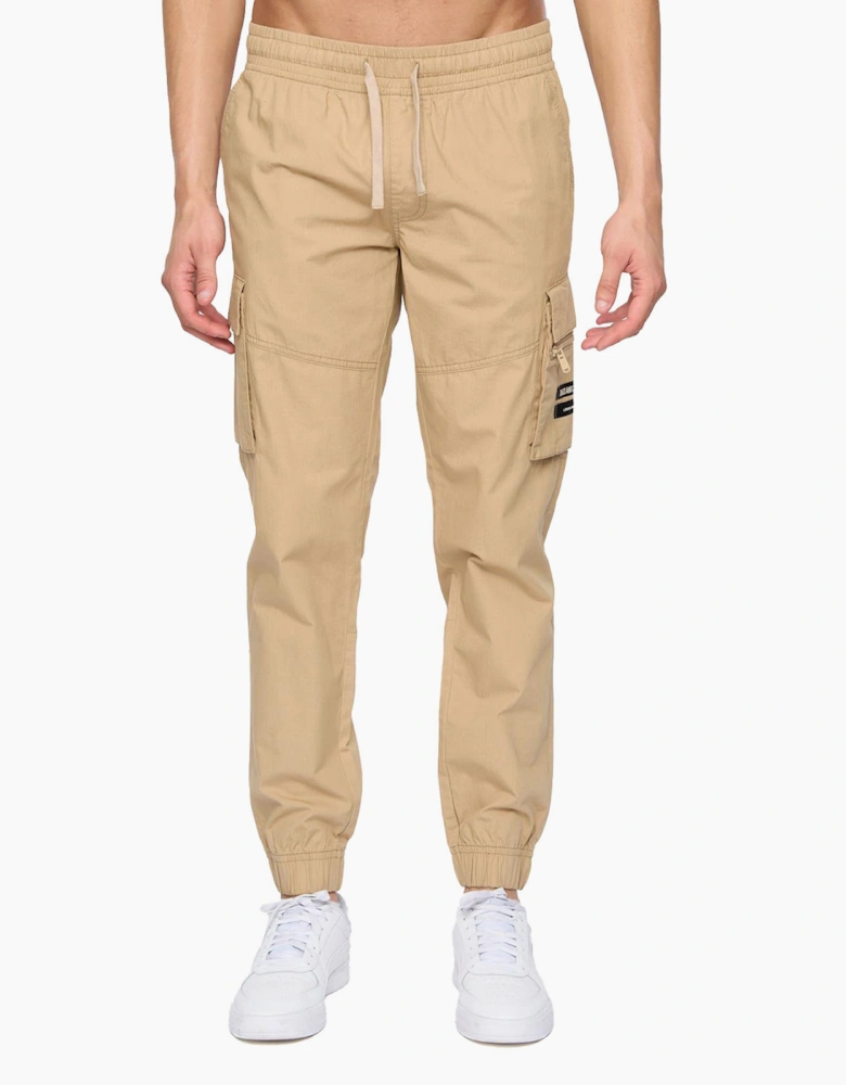 Duck And Cover Chesser Cargo Jog Pants Mens Stone