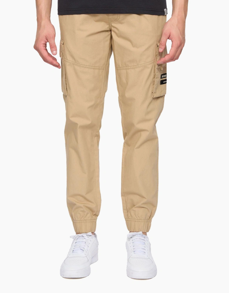 Duck And Cover Chesser Cargo Jog Pants Mens Stone