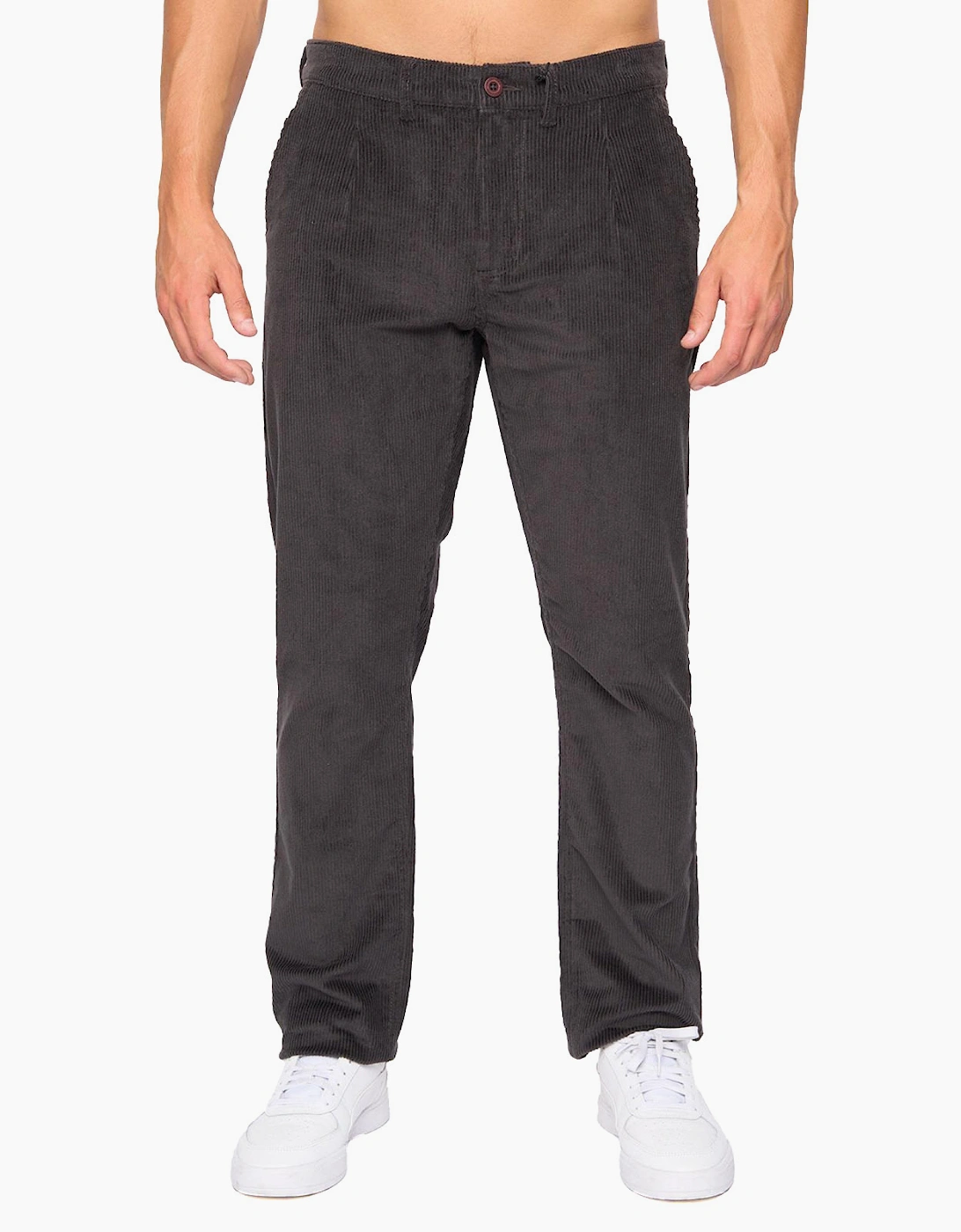 Crosshatch Cordout Loose Pants Mens Anthracite / Dark Grey