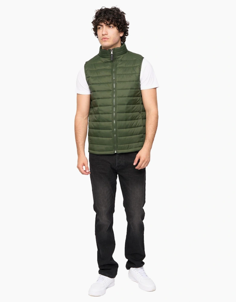 Bewley & Ritch Earlam Gilet Mens Olive