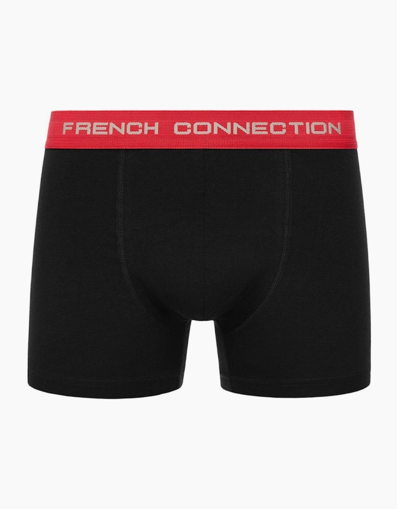 French Connection FC20 3pk Boxer Shorts Mens Black