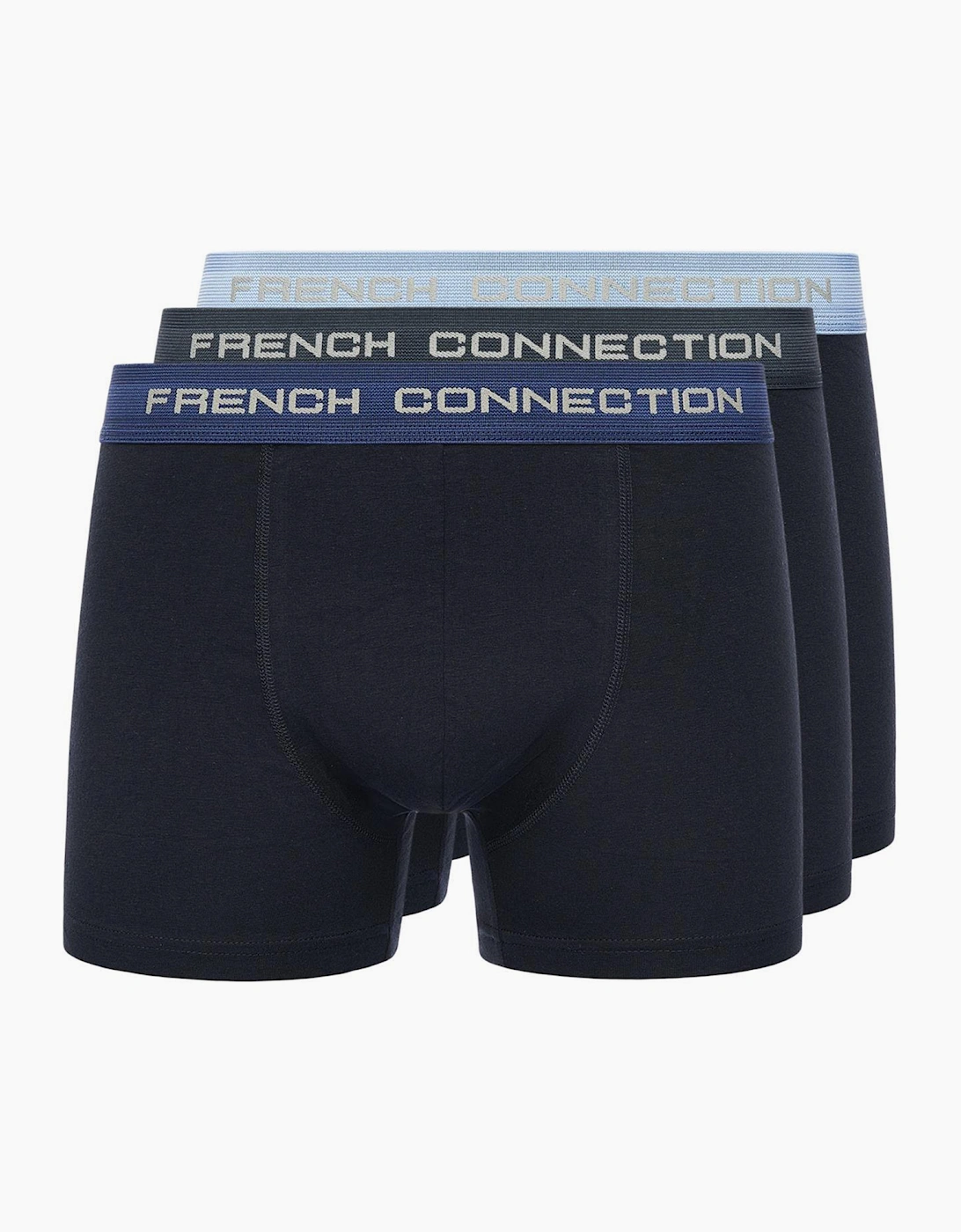 French Connection FC16 3pk Boxer Shorts Mens Navy