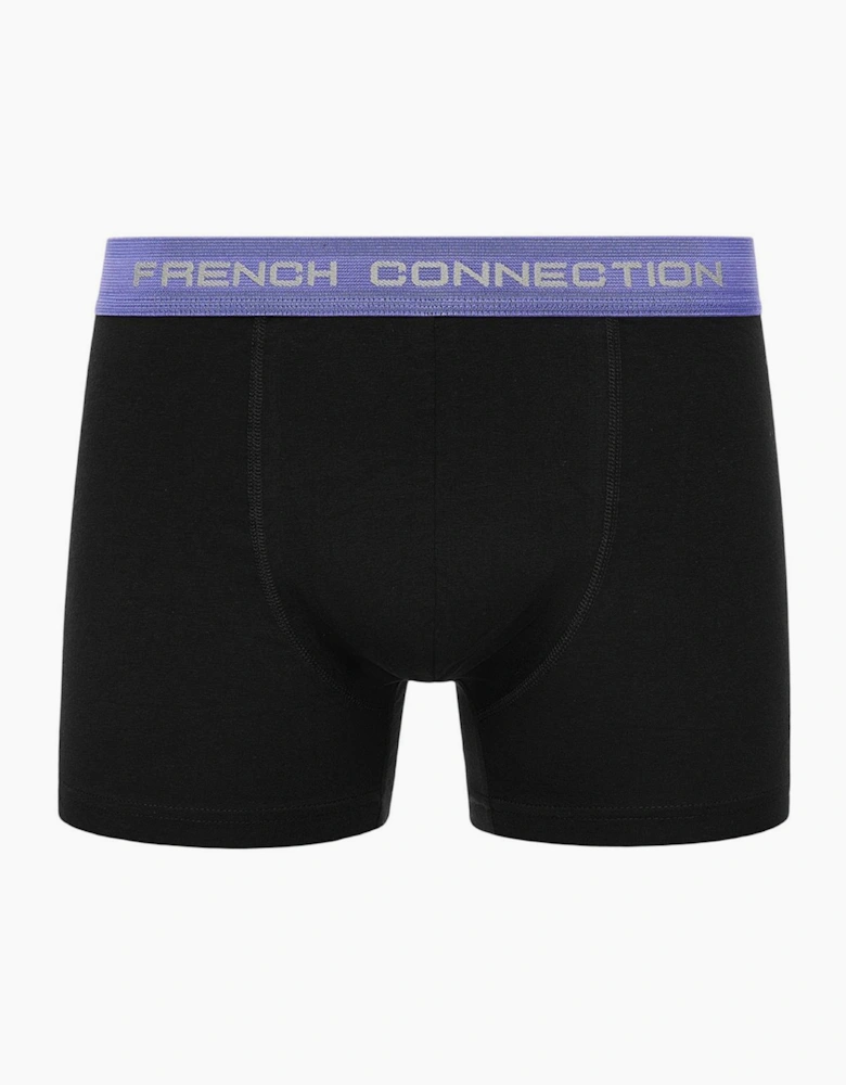 French Connection FC6 3pk Boxer Shorts Mens Black