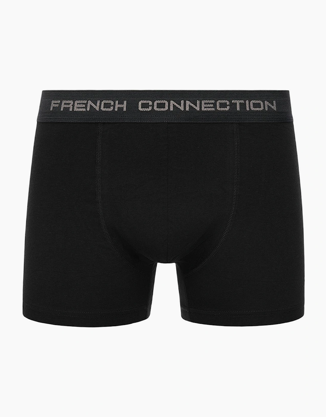 French Connection FCUK1 3pk Boxer Shorts Mens Black