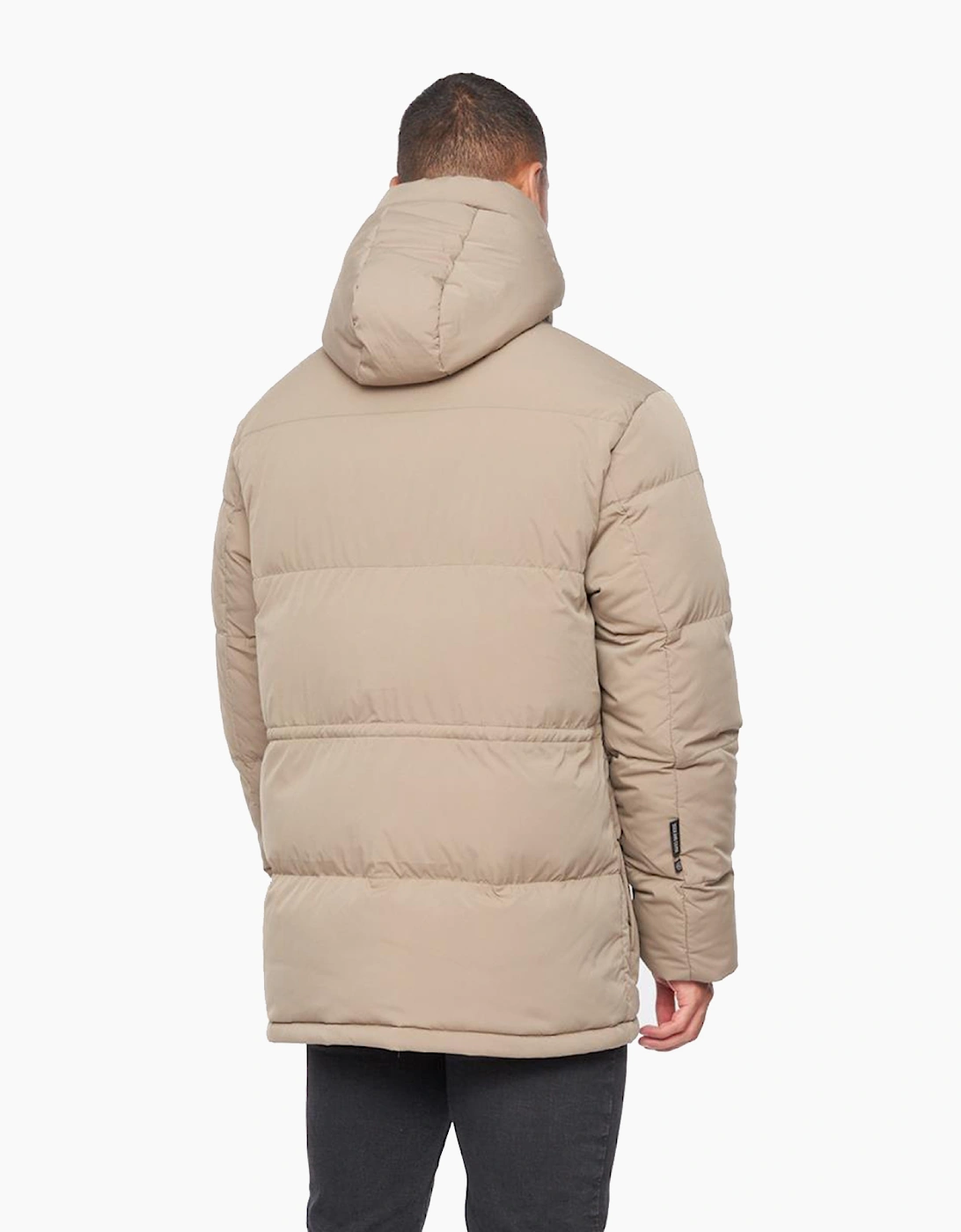 Duck And Cover Fletchley Puffer Jacket Mens Beige