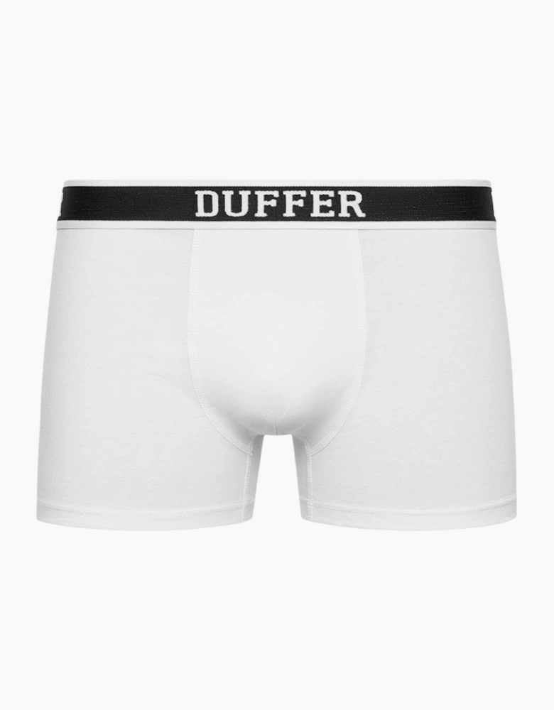 Duffer Holloway 5pk Boxer Shorts Mens White / Black