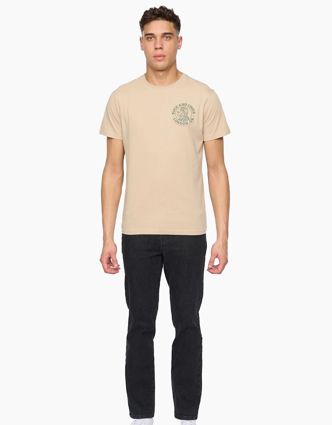 Duck And Cover Hydras Straight Leg Jeans Mens Black