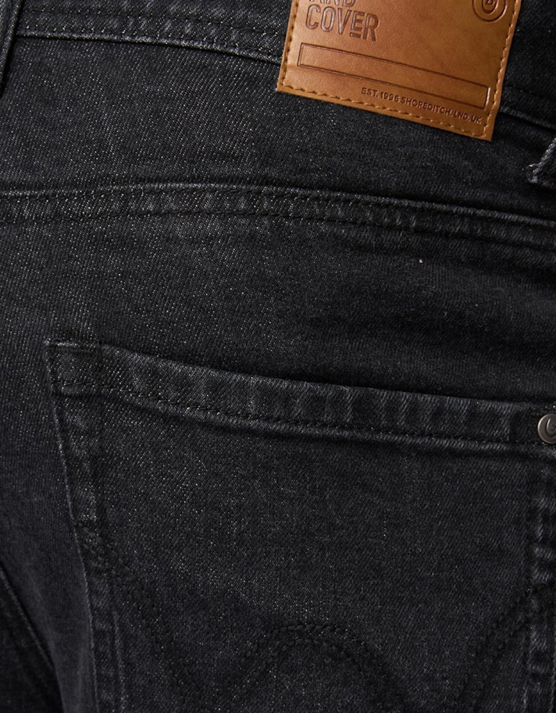 Duck And Cover Hydras Straight Leg Jeans Mens Black