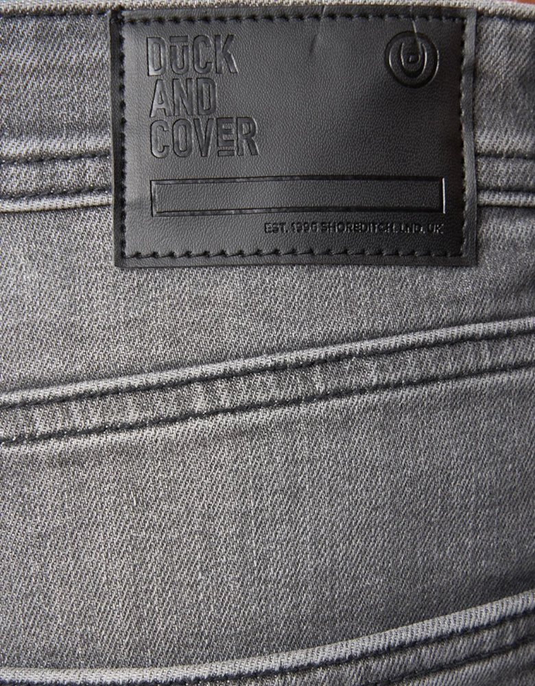 Duck And Cover Janstar Straight Leg Jeans Mens Grey