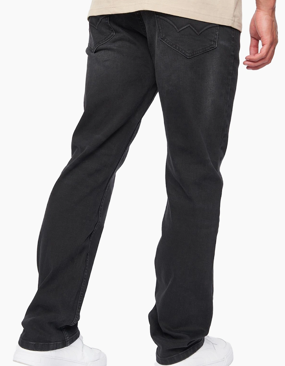 Duck And Cover Janstar Straight Leg Jeans Mens Black Wash