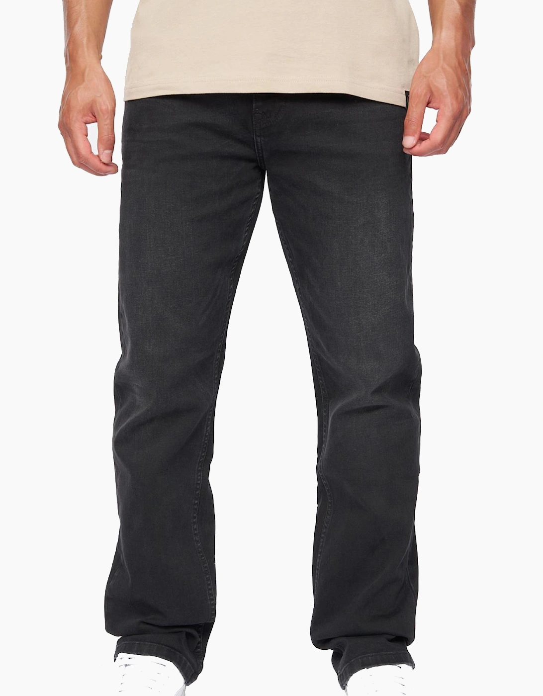 Duck & Cover Men's Duck And Cover Janstar Straight Leg Jeans Mens Black Wash
