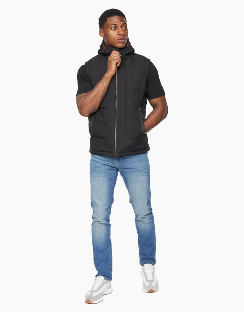 Crosshatch Kampnew Gilet Mens Black