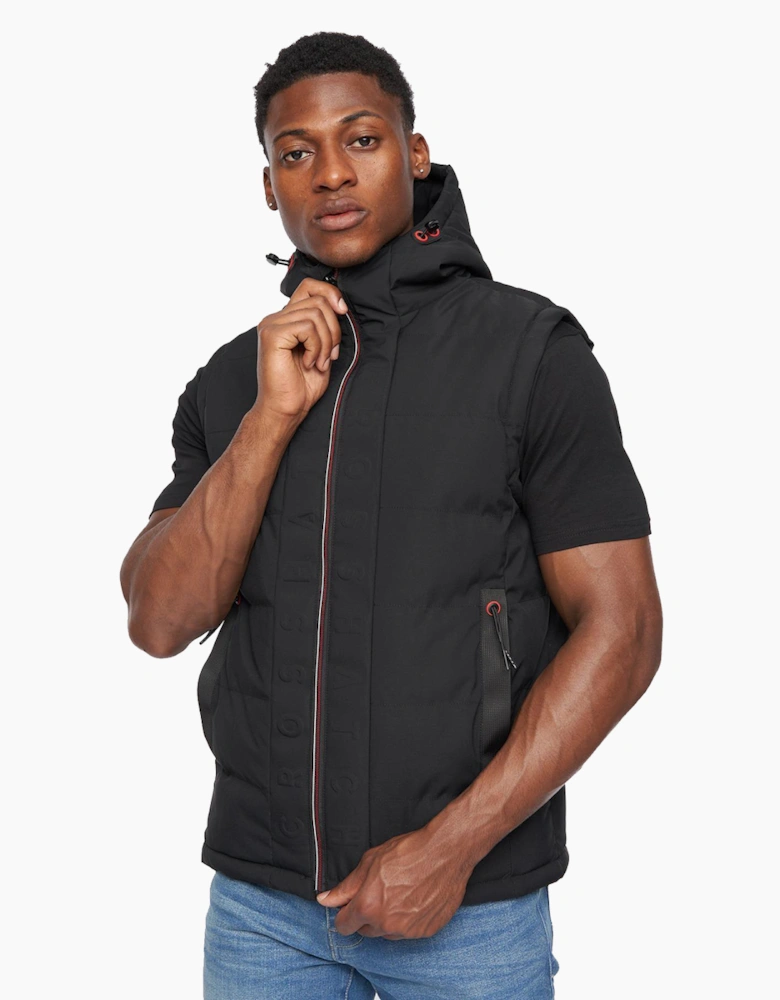 Crosshatch Kampnew Gilet Mens Black