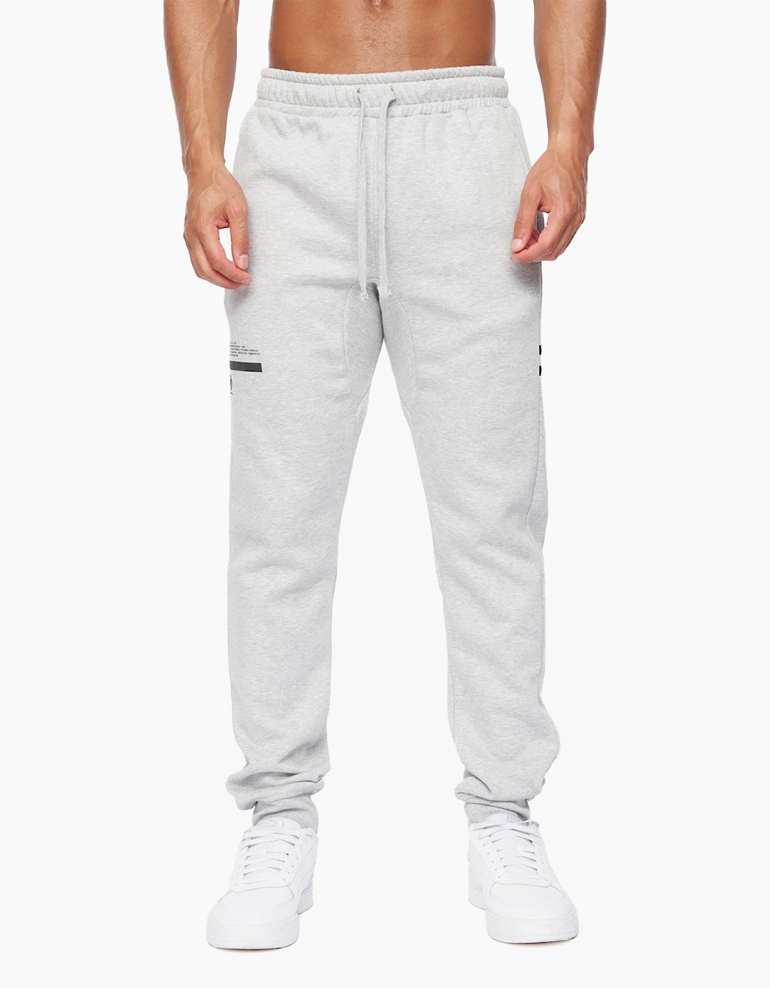 Duck And Cover Jennerkins Joggers Mens Grey Marl