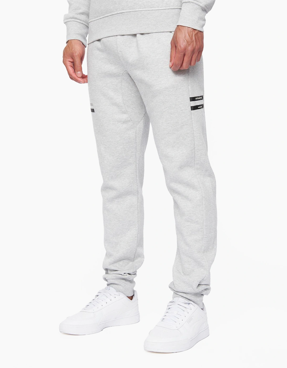 Duck And Cover Jennerkins Joggers Mens Grey Marl
