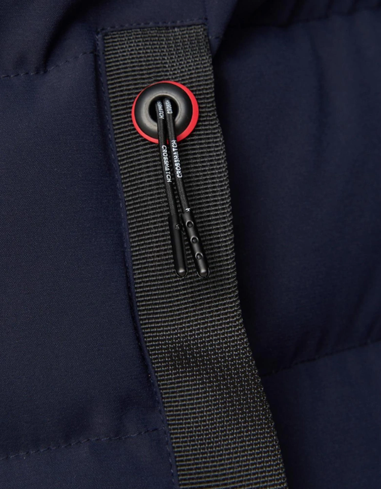 Crosshatch Kampleys Embossed Jacket Mens Navy