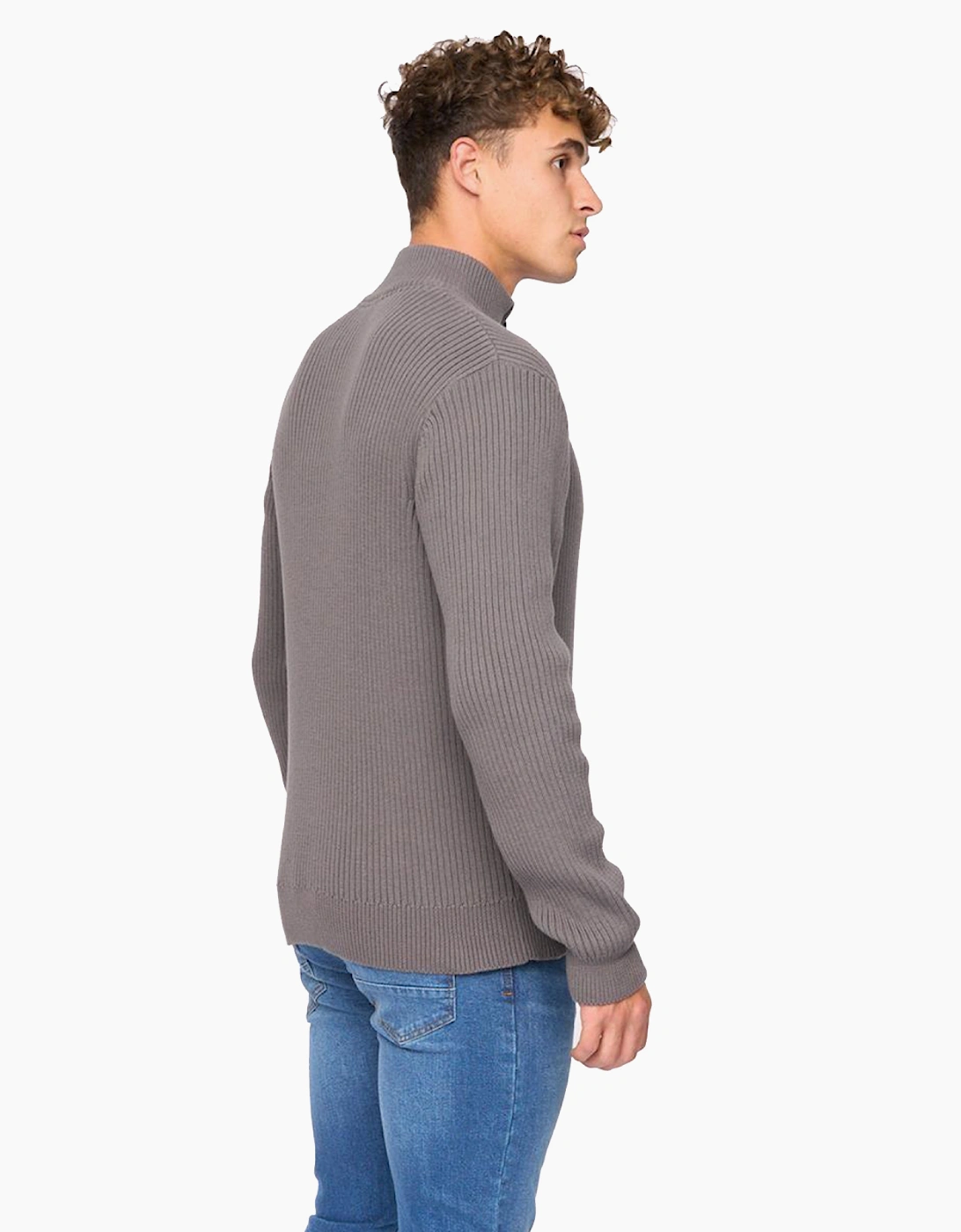Crosshatch Havaline 1/4 Zip Mens Charcoal Grey
