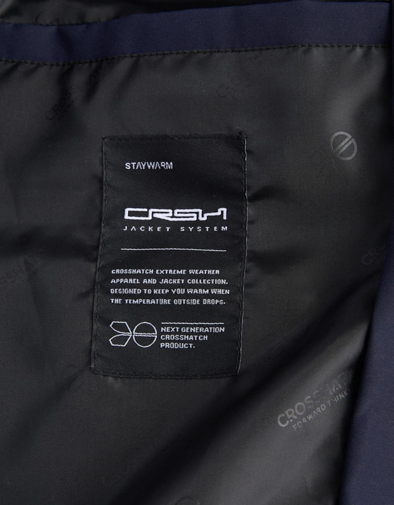 Crosshatch Kampleys Embossed Jacket Mens Navy