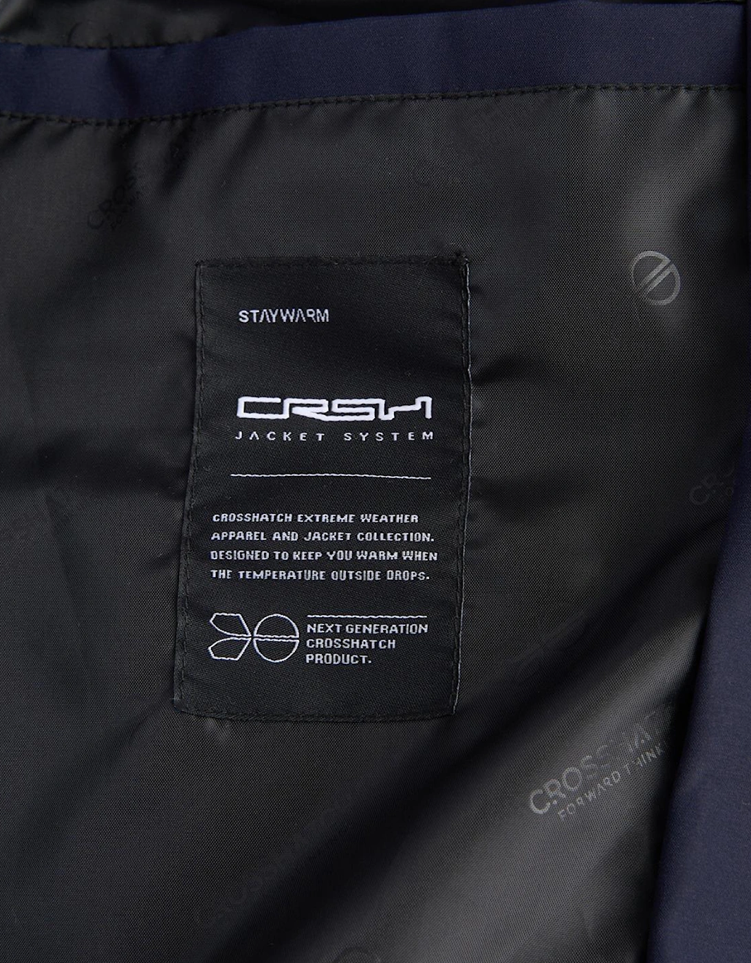 Crosshatch Kampleys Embossed Jacket Mens Navy