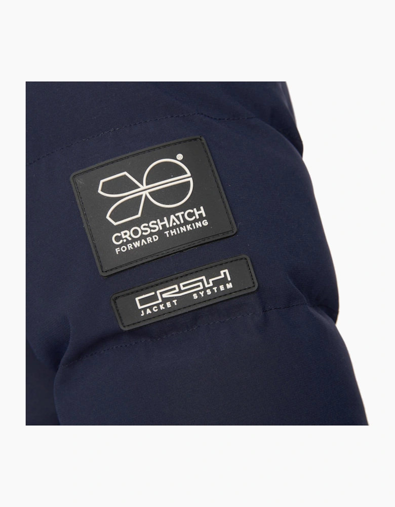 Crosshatch Kampleys Embossed Jacket Mens Navy