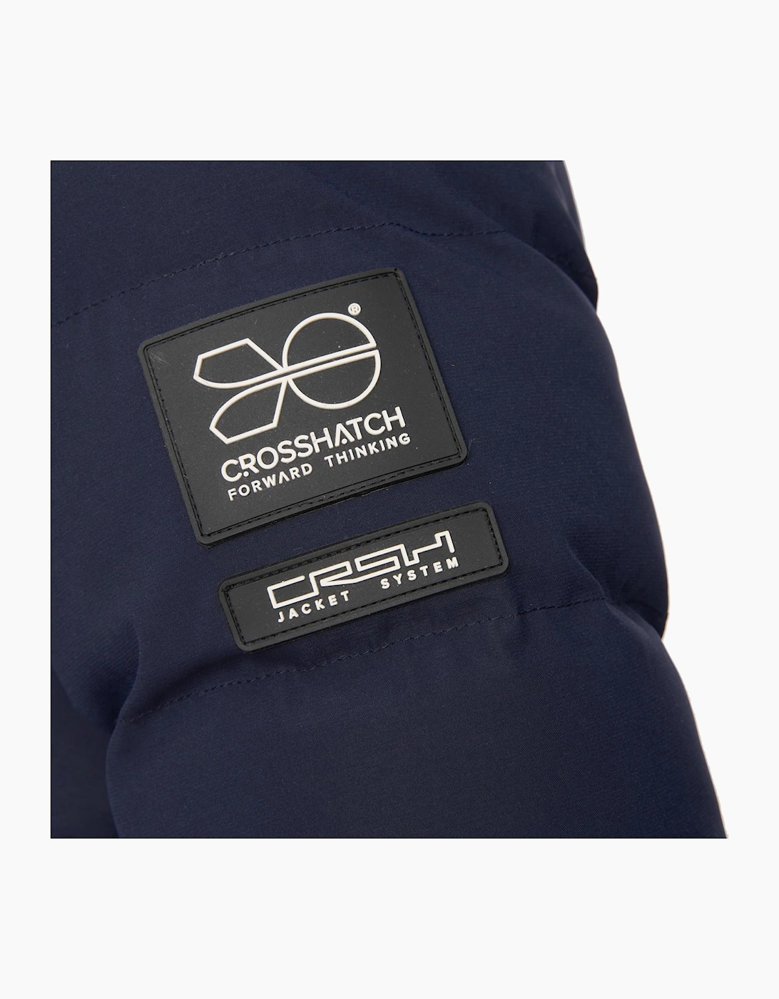 Crosshatch Kampleys Embossed Jacket Mens Navy