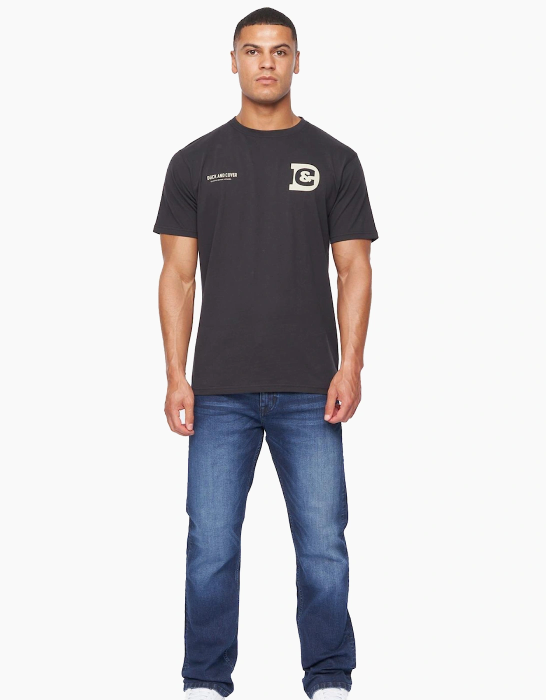Duck And Cover Janstar Straight Leg Jeans Mens Dark Wash