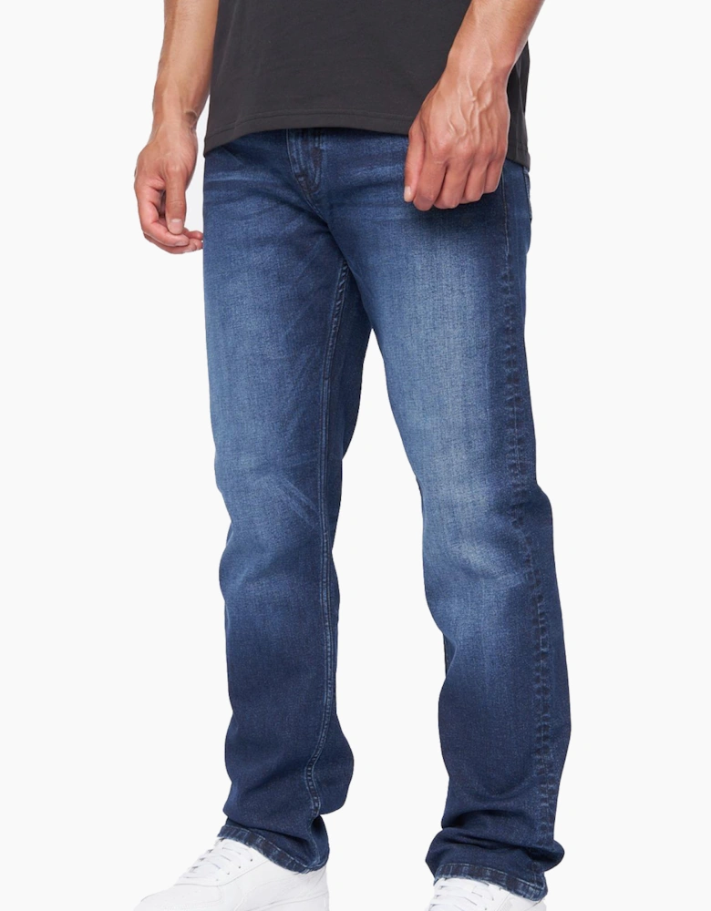 Duck And Cover Janstar Straight Leg Jeans Mens Dark Wash
