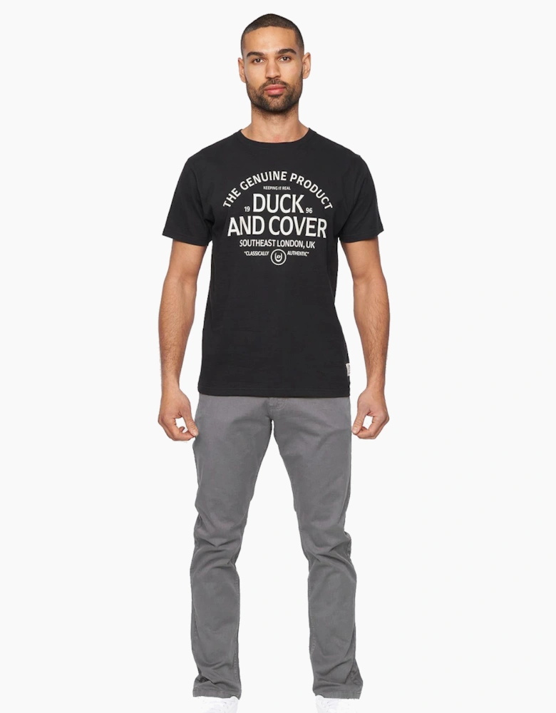 Duck And Cover Moretor Chinos Mens Dark Grey