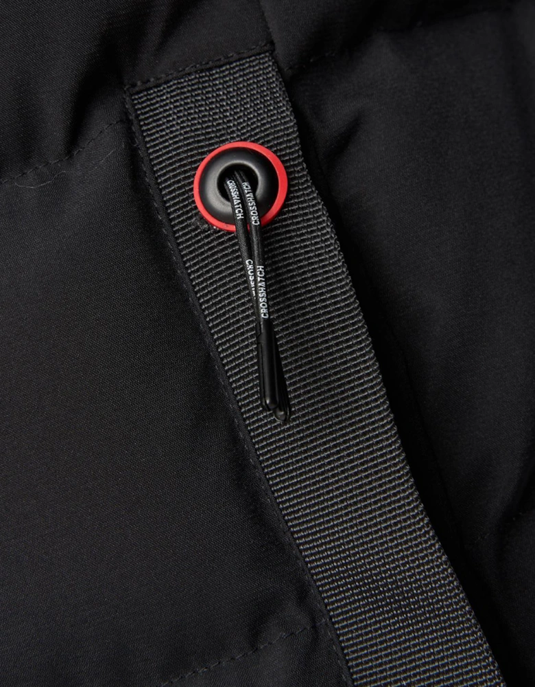 Crosshatch Kampleys Embossed Jacket Mens Black