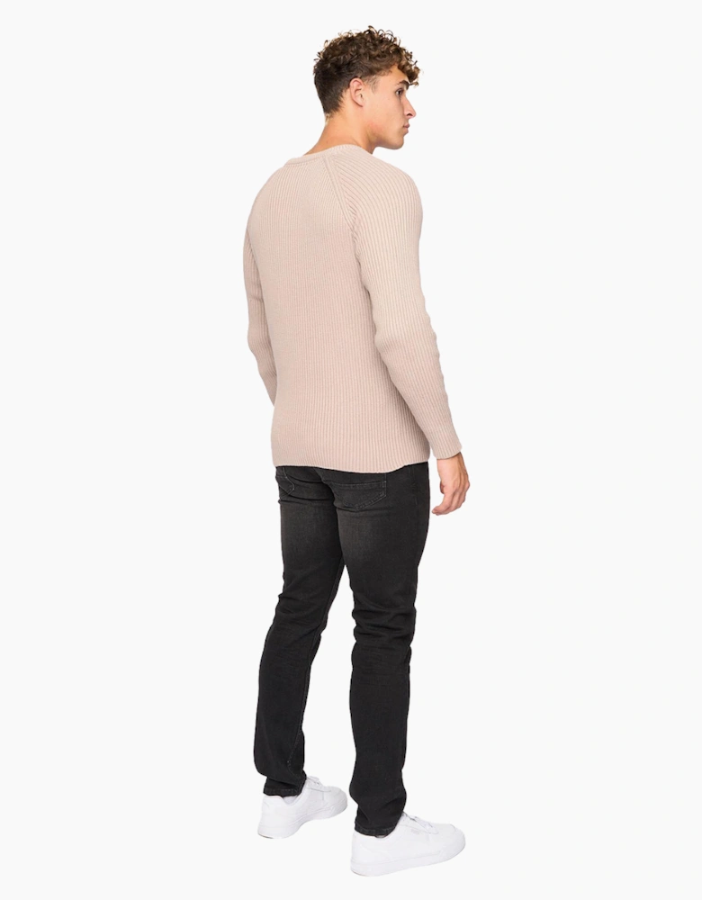 Crosshatch Bewley & Ritch Kramtax Jumper Mens Taupe / Beige