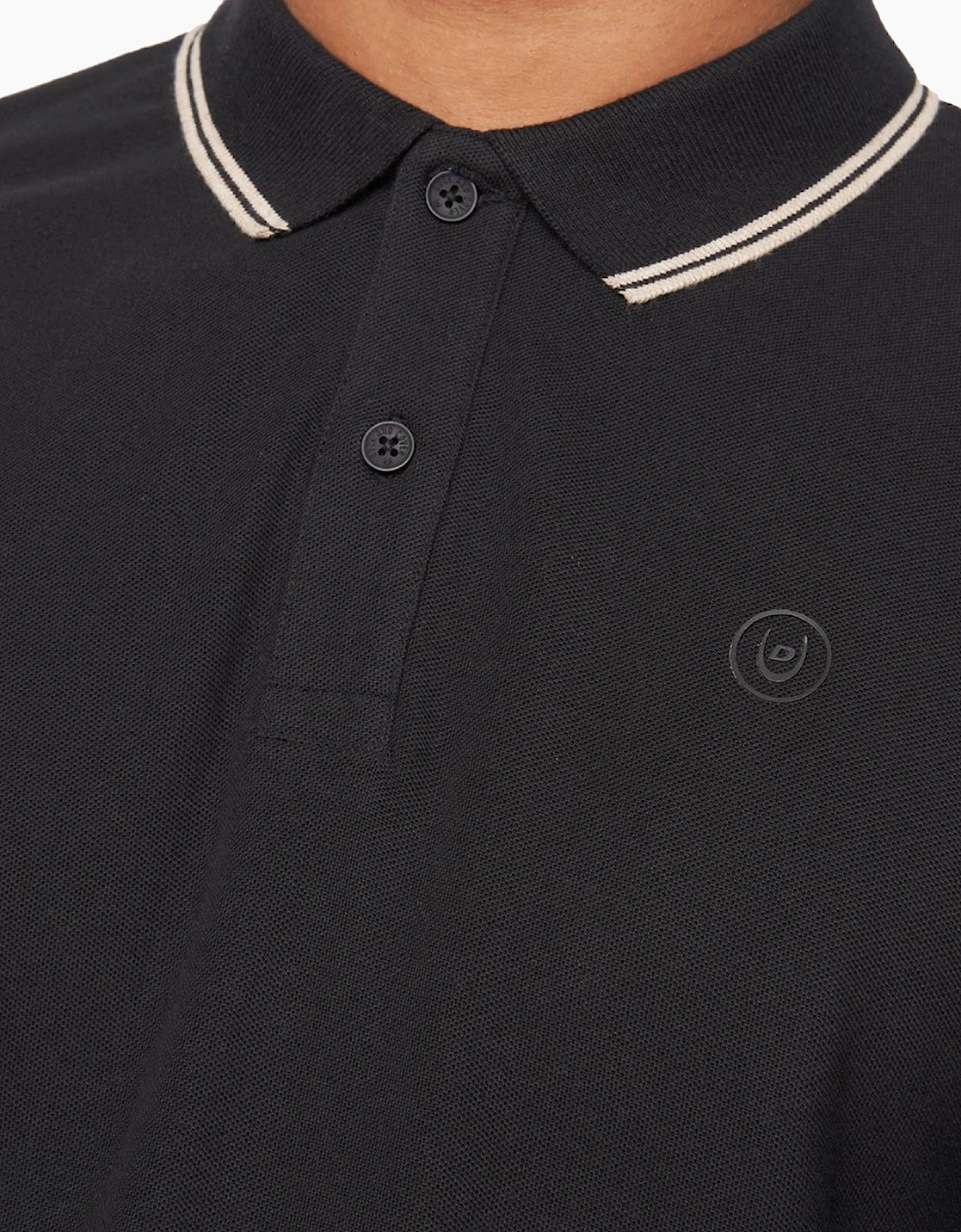 Duck And Cover Duck and Cover Roxberry Long Sleeve Polo Shirt Mens Black