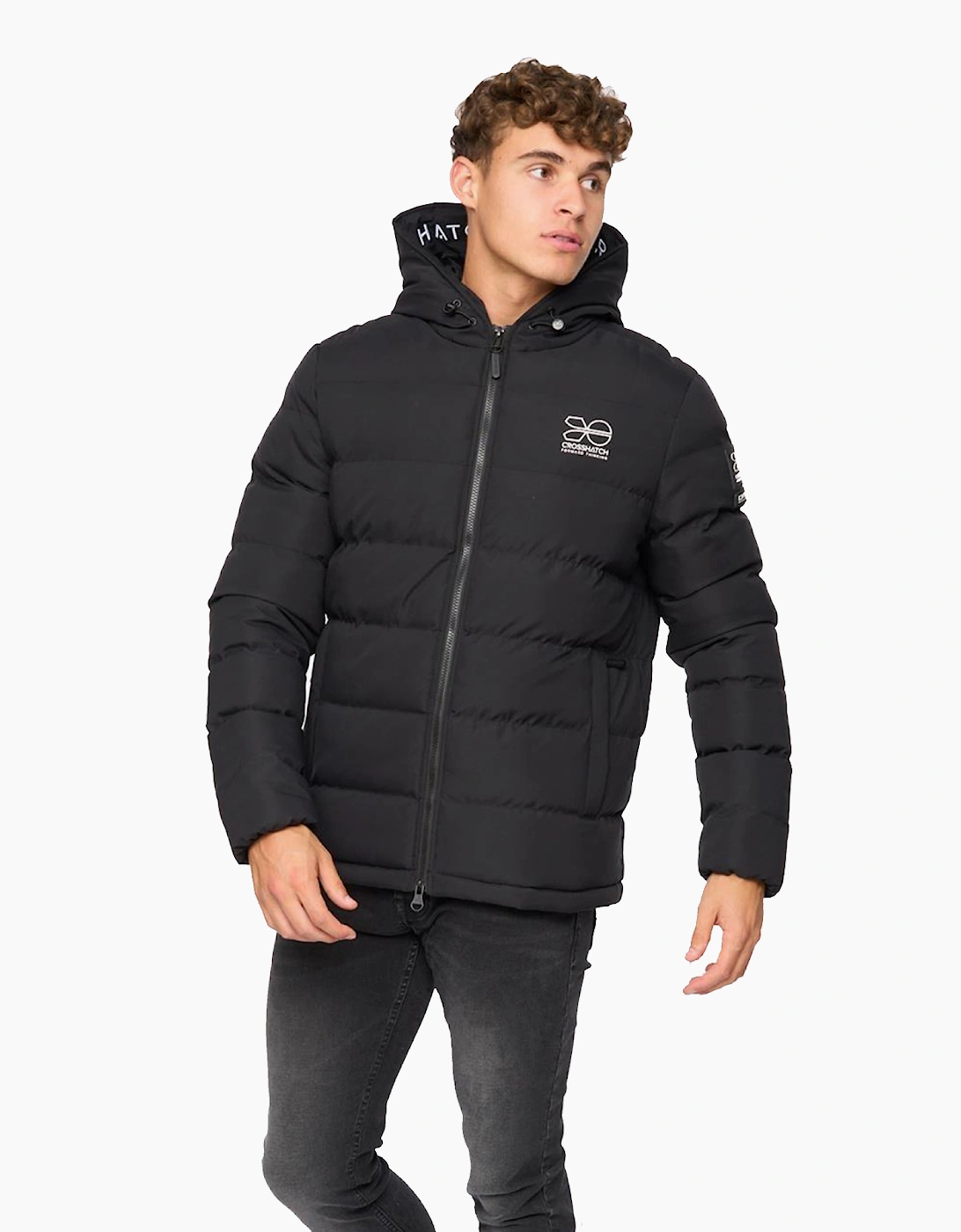 Crosshatch Pitsburg Jacket Mens Black