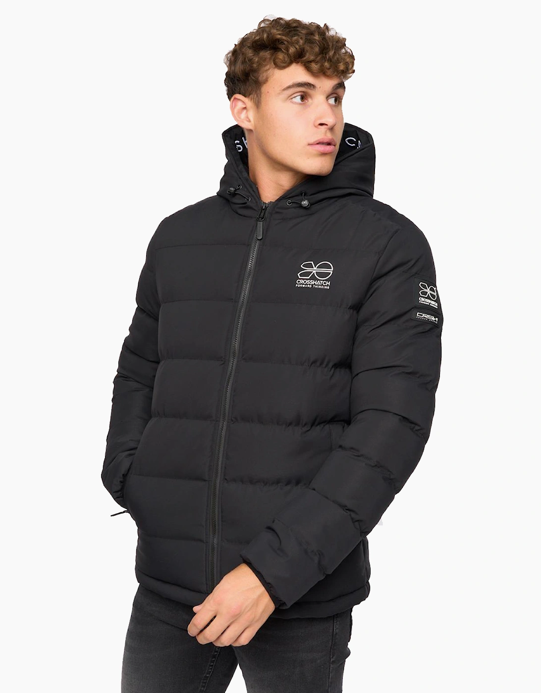 Crosshatch Pitsburg Jacket Mens Black
