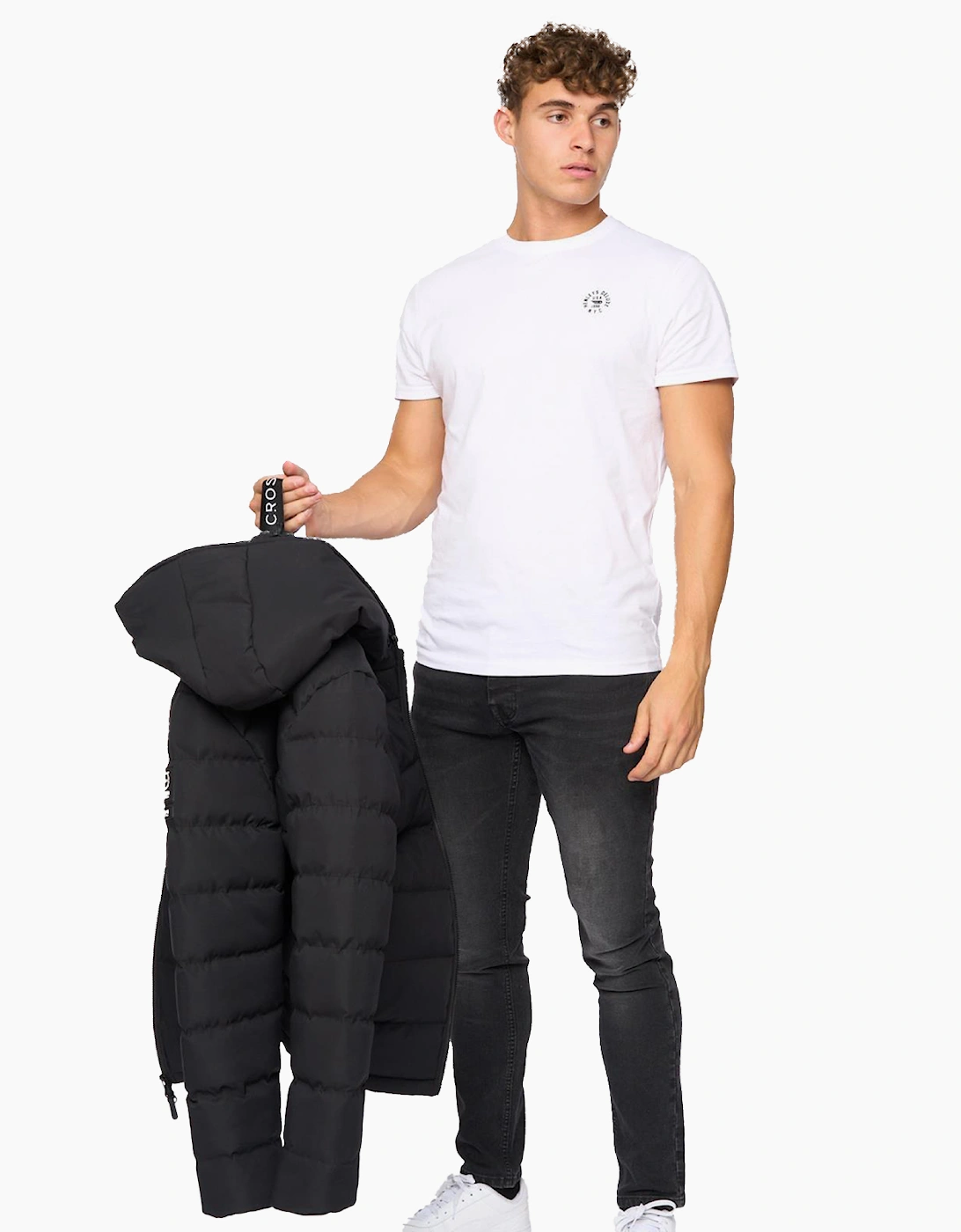 Crosshatch Pitsburg Jacket Mens Black