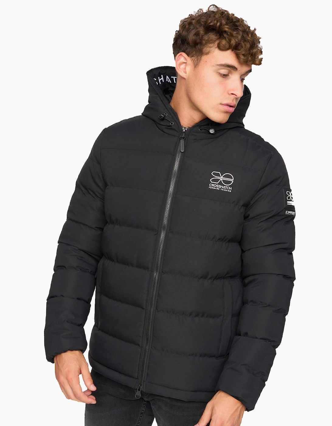 Crosshatch Pitsburg Jacket Mens Black