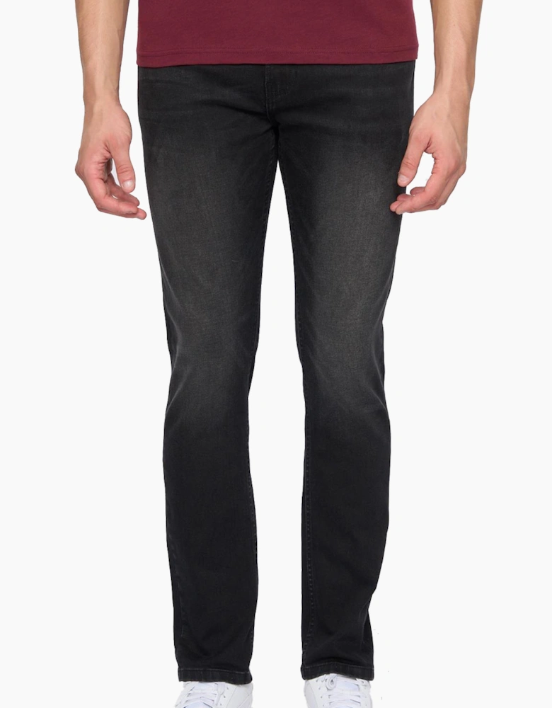 Duck And Cover Overburg Tapered Jeans Mens Black