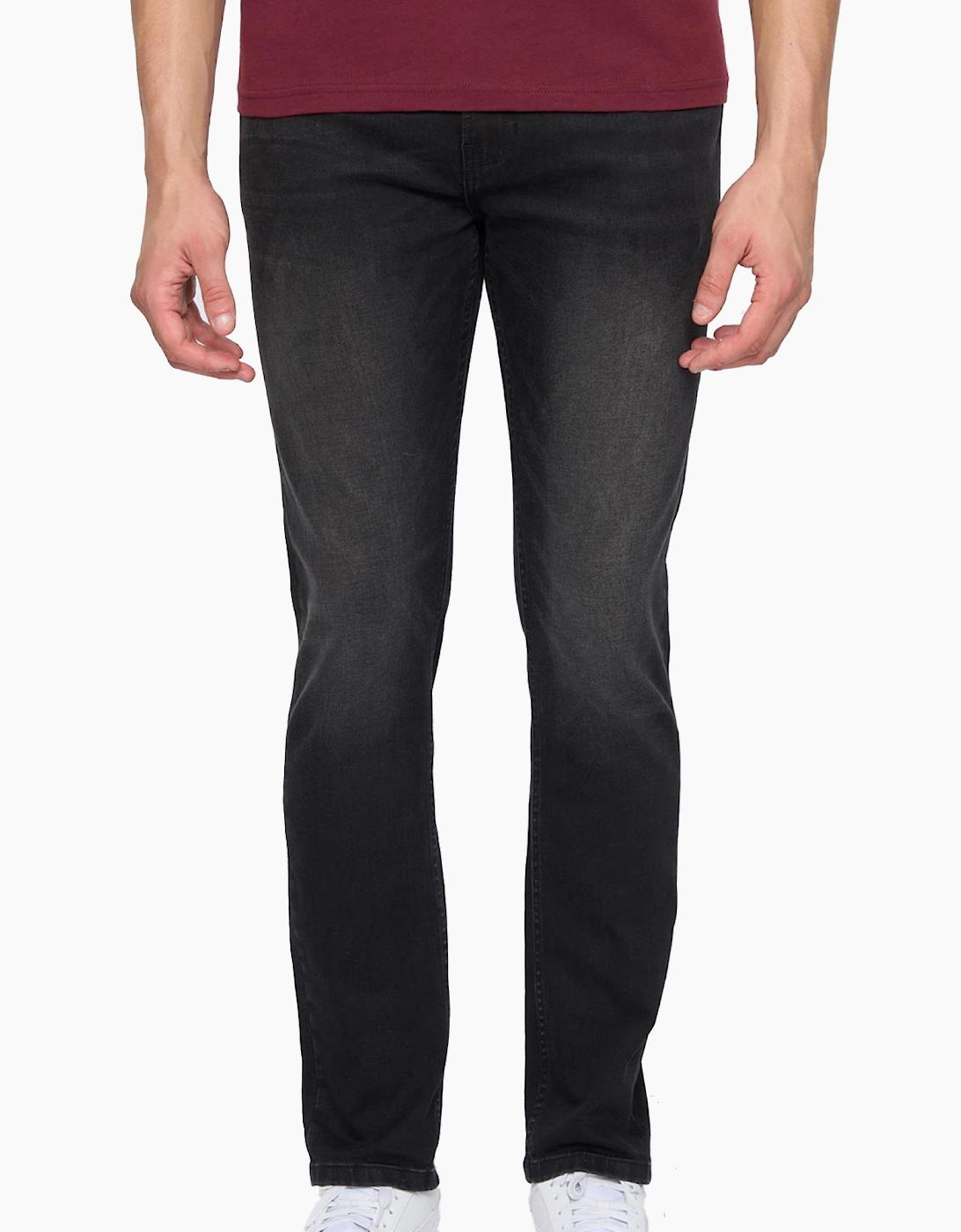 Duck And Cover Overburg Tapered Jeans Mens Black