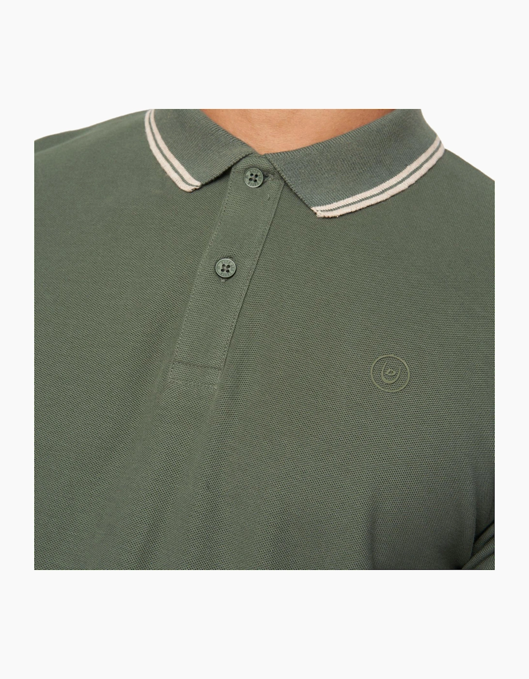 Duck And Cover Duck and Cover Roxberry Long Sleeve Polo Shirt Mens Forest Green