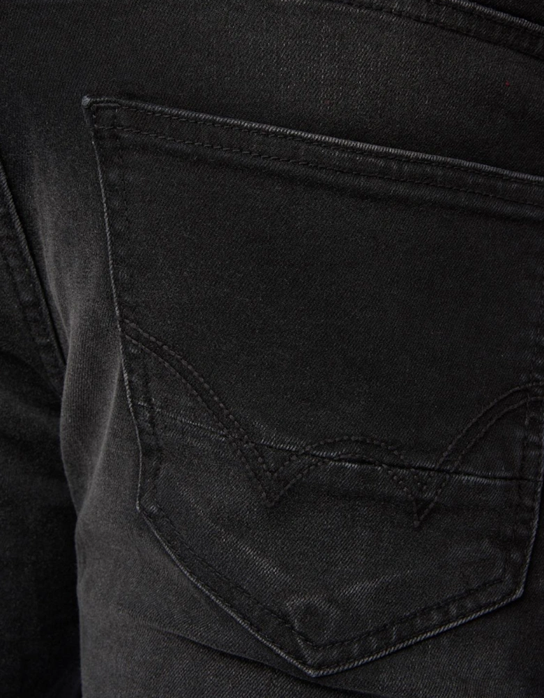 Duck And Cover Overburg Tapered Jeans Mens Black