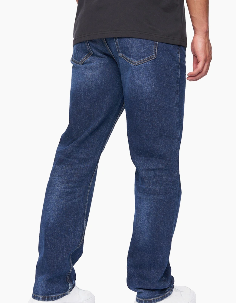 Duck And Cover Duck and Cover Rushawn Relaxed Fit Jeans Mid Wash Navy / Mid Wash