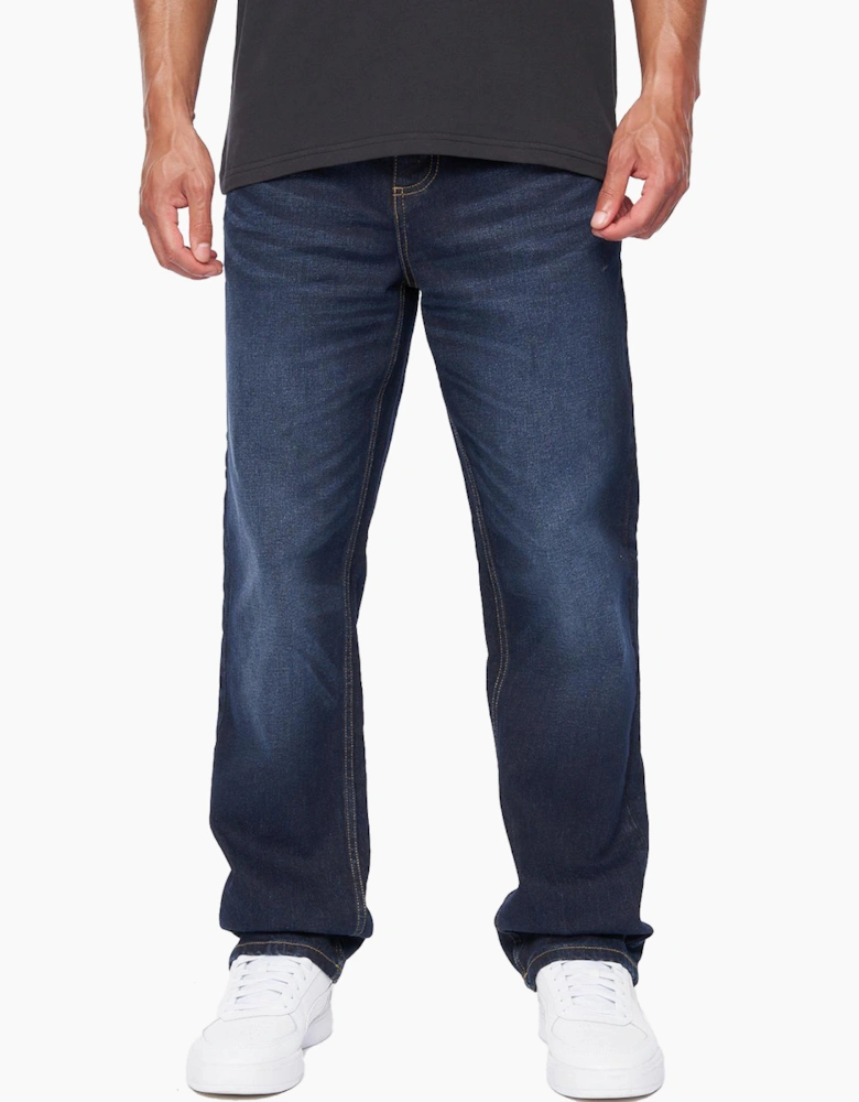 Duck And Cover Rushawn Jeans Mens Dark Wash
