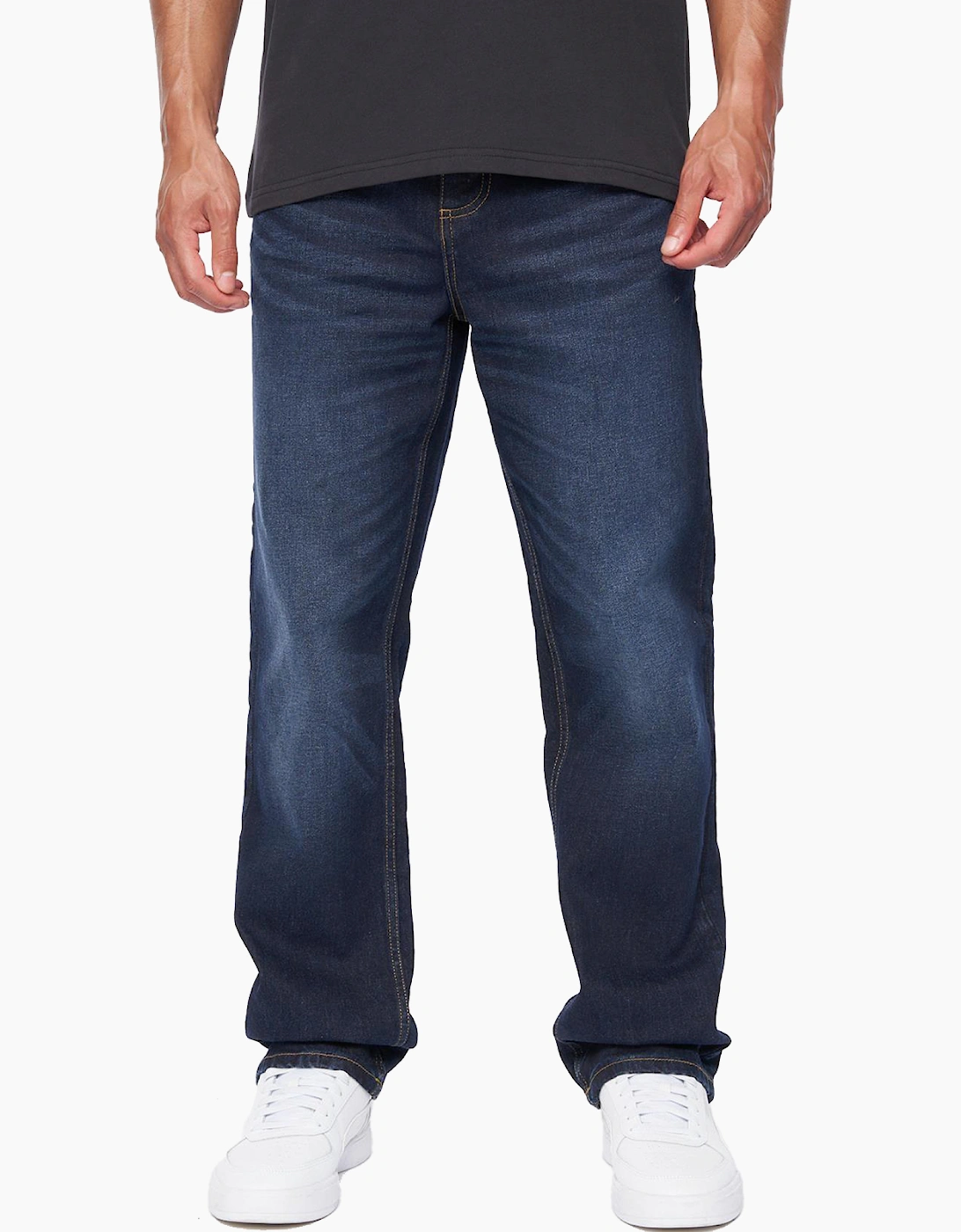 Duck & Cover Men's Duck And Cover Rushawn Jeans Mens Dark Wash - Navy