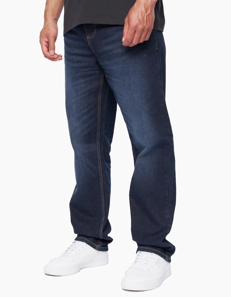 Duck And Cover Rushawn Jeans Mens Dark Wash
