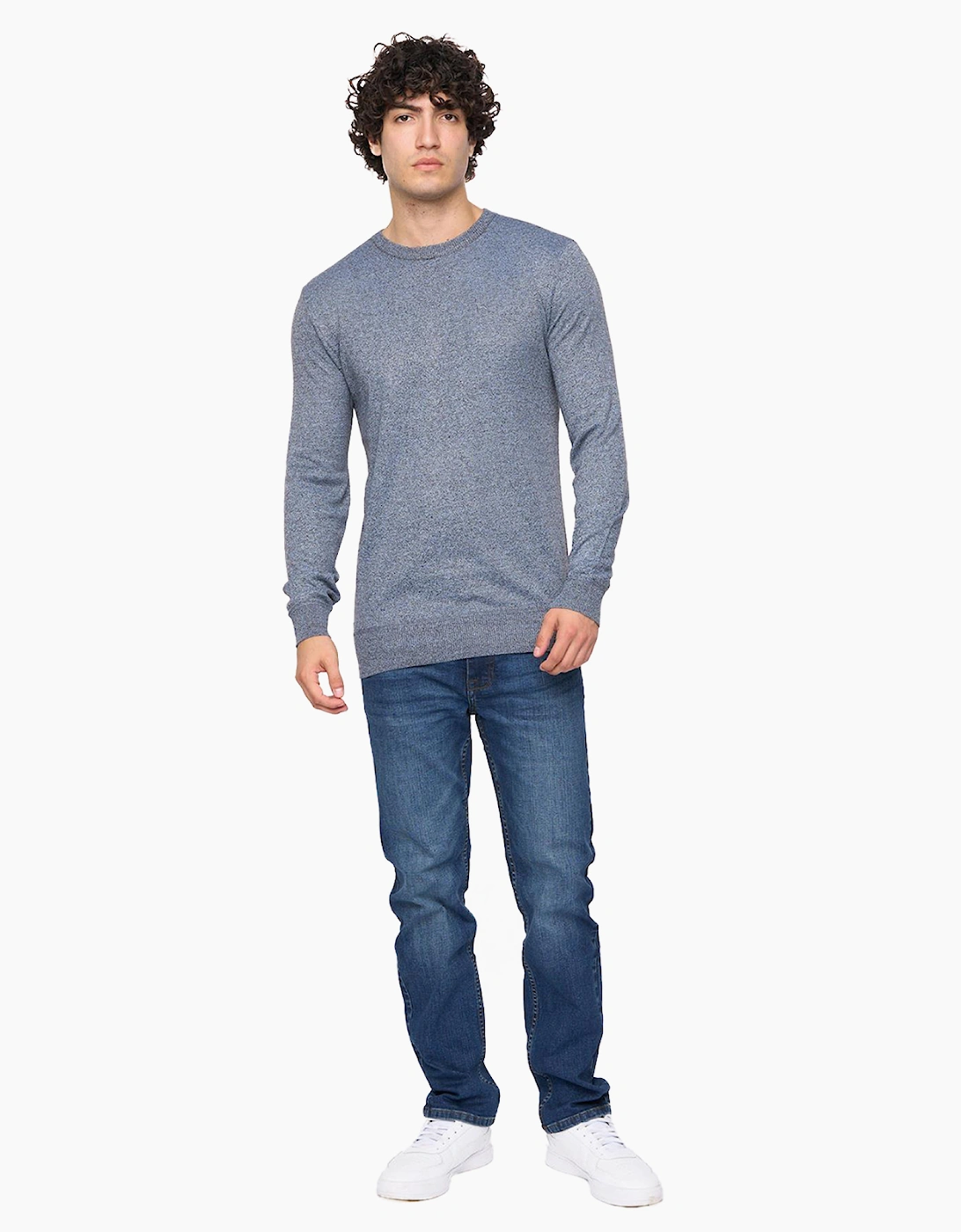 Bewley & Ritch Loxham Jumper Mens Black Marl / Grey