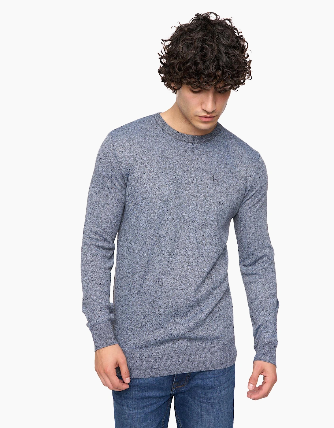 Bewley & Ritch Loxham Jumper Mens Black Marl / Grey