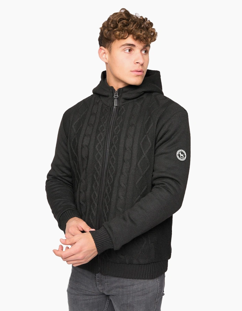 Bewley & Ritch Tonbridge Cardigan Mens Black