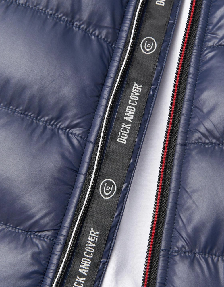 Duck And Cover Shemmy Two Quilted Jacket Mens Navy
