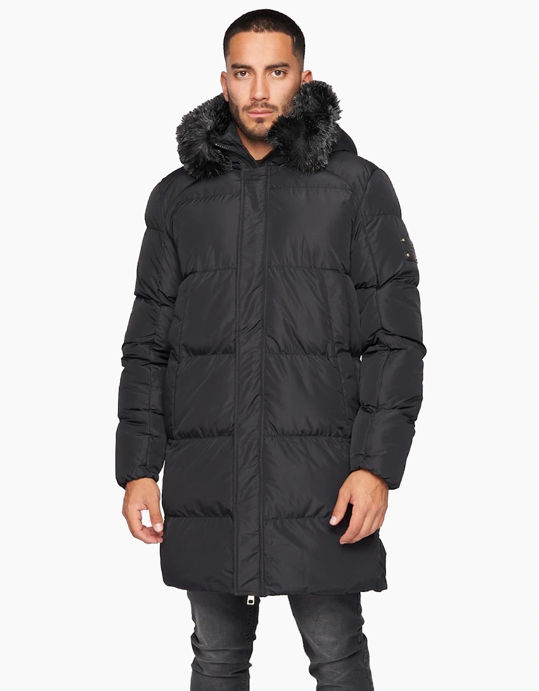 Glorious Gangsta Omarez 2.0 Long Puffer Jacket Mens Black